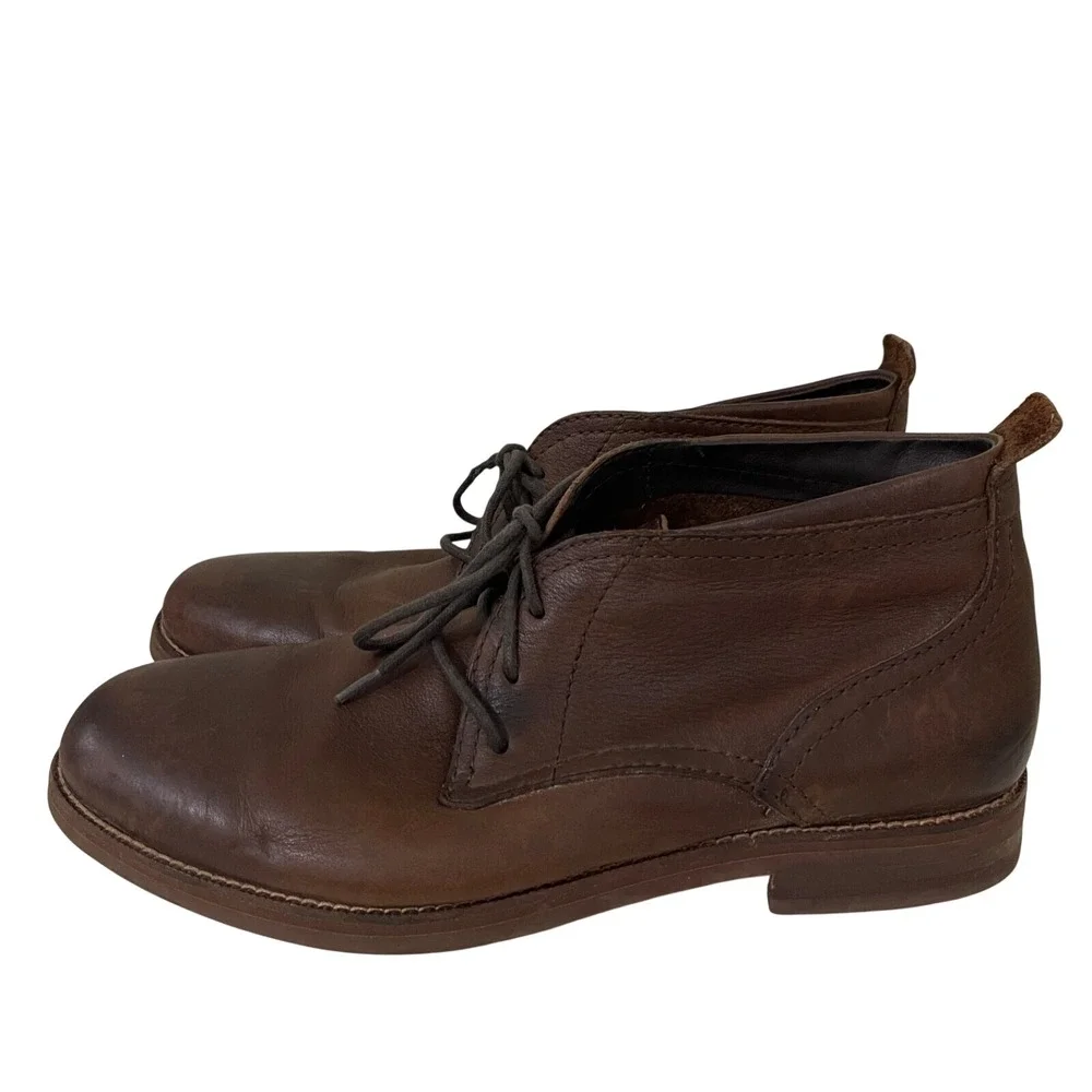 Cole Haan Charles Brown Leather Chukka Boots Lace Up Ankle Mens 9.5 M C11847‎